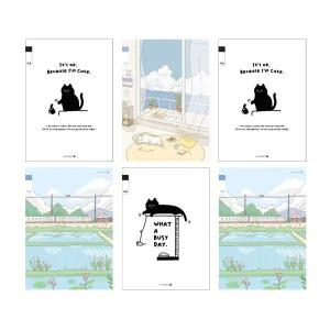 초등 3-6 학년 무제 25줄 제본 노트 B1 6권 세트