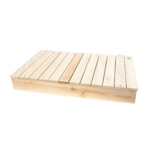 플라팜 편백 나무 원목 의자 발 받침대 디딤대 특대형