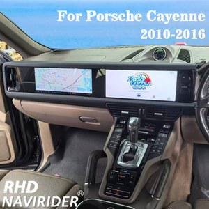 카플레이 모니터 포르쉐 카이엔 2010 2017 PCM 3.1 4.0 안드로이드 플레이어 CARPLAY GPS 헤드 유닛 스테레오 용 RHD 12.3인치 차량용 라디오 듀얼 스크린