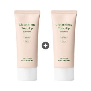 퓨어그라운드 글루타치온 톤업 선크림 (SPF50+ PA+++) 70ml 2개