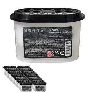 생활공작소 제습제 520ML 24개입 숯제습제