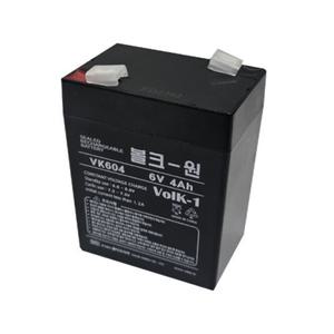 VK604 6V 4Ah 산업용 전동차 키즈카 배터리 밧데리 장난감 축전지 ES4-6 호환