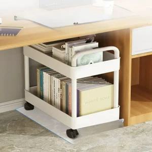 북카트 책꽃이 미니 책상 수납 책선반 이동 트롤리 서재 사무실 간이