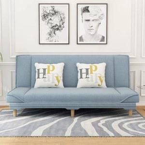 소파베드 패브릭 변신 수납 대형 주황 가능 물결무늬 4인용 좌식 원룸 원목 카페