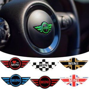 1PC 자동차 R56 스티어링 F56 WORKS R53 R55 미니 스티커 R50 F60 장식 JOHN 자동 로고 COOPER 센터 F54 R52 F55 쿠퍼