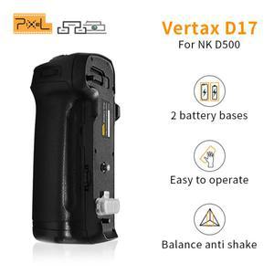 Nikon D500 DSLR 그립 홀더 셔터 릴리즈 버튼 배터리 카메라 핸들 그립용 Pixel MB-D17 수직