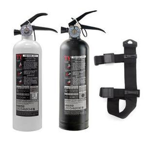 차량용 소화기 자동차용 분말 소화기 0.7kg 거치대포함 색상랜덤