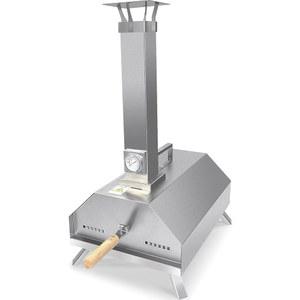 11인치 야외 피자 오븐 나무로 구운 펠릿 스토브 외부 주방 정원 파티오 뒷마당용 휴대용 스테인리스 요리 메이커 껍질 없음