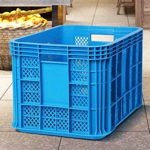 D플라스틱박스 사각바구니 사과수납 콘티 다용도 야채/바구니/과일/수확/쇼핑/사과/마트/장바구니