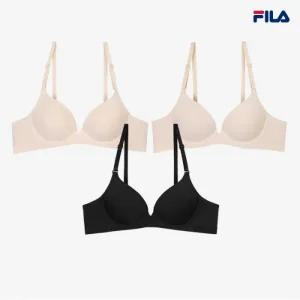 [휠라언더웨어] 에센셜 베이직 와이어브라 3종 택 (FI4BAG1642F_SCR)