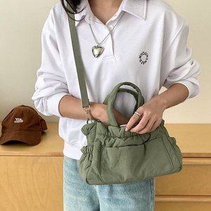 고품질 그린카키 가방 캐주얼 데일리 크로스 백 토드 (WFHDUZX)