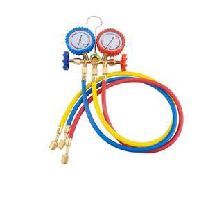 냉매 매니폴드 게이지 에어컨 세트 호스와 후크가 있는 도구 R22 R134A 용