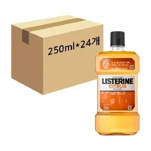 [보리보리/땡큐온]리스테린 내츄럴 시트러스향 구강청결제 250ml x24개