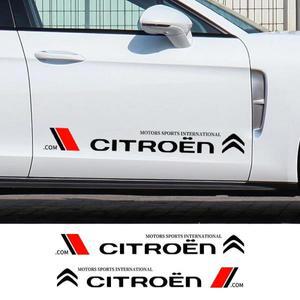 2Pcs 자동차 로고 방수 바디 스티커 시트로엥 C4 C2 C5 C6 C4L 선인장 C3XR HU83/VA2 블레이드 CE0536에 대
