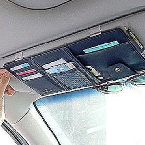 차량용 선바이저 수납 포켓 차안정리 카드 선글라스거치대