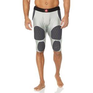 고관절, 허벅지 및 꼬리뼈 패드가 통합된 크레이머 썬더 7 패드 축구 거들, 높은 충격으로부터 보호, 엉덩이 커버, 추가 보호 패딩, 회색, 4X-대형