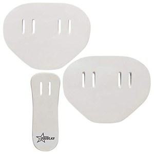 더글라스 풋볼 슬롯형 엉덩이 패드 세트, 1개 꼬리 2개, 두께 1/4인치, 로우 프로파일