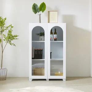 [유니콘]아리 800 유리 장식장 주방수납장 그릇장 피규어 진열장 양주장 틈새장 코너장 수납장