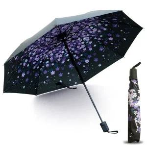 여성양산 자외선차단 벚꽃 암막 양우산 자색벚꽃 우산 양산 UV
