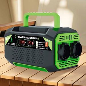 USB 및 Type C 포트가 있는 300W/500W 차량용 POWER LOGIC 인버터 노트북 컴퓨터용 12V ~ 220V AC 전압 변환기