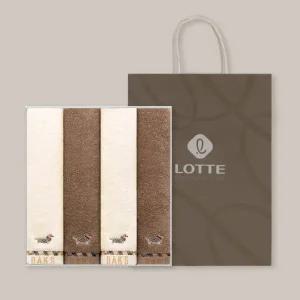 [롯데백화점]닥스타올 하우스훈트세면4매 [선물포장]