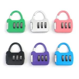 GDM 3자리 번호 미니 소형 컬러 자물쇠 유럽여행 소매치기방지 캐리어잠금장치