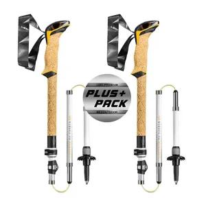 레키 플러스팩 크레시다 FX 카본 AS 5단 접이식 등산스틱 충격흡수 경량 지팡이