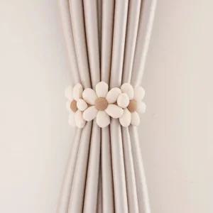 플라워 밴드 타이백 스트랩 커튼 묶기 장식용 고정끈