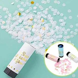 블루 컨페티 푸쉬팝 생일 웨딩 용품 파티 폭죽용품/학교/촬영/꽃가루/졸업/기념/축하/사진/장식/어린이