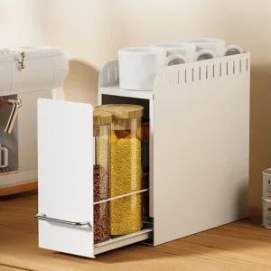 주방 수납 선반 W01 철제 슬라이딩 틈새 수납장 싱크대수납 싱크대선반 부엌선반 싱크대정리함