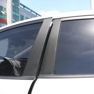 더뉴아반떼AD B필러 기둥 몰딩 마스크 카본 랩핑 필름