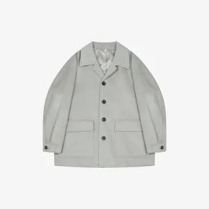 [지이크] 캐시 울 블렌디드 숏 발마칸 코트 라이트베이지 (PHHAX7027)