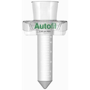 오토필 멸균 일회용 원심분리기 튜브 진공 필터 유닛, 0.45um PES 멤브레인, 50mL, 24/CS