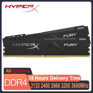HyperX Memoria DDR4 데스크탑 컴퓨터 램 8GB 16GB 32GB 2133mhz 2400Mhz 2666Mhz 3200Mhz 3600Mhz