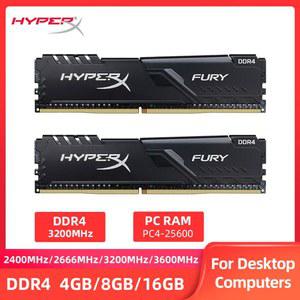 Memoria 8GB 16GB 3600MHz 3200MHz 2666MHz 2400MHz 메모리 DIMM 288 핀 1 2V DDR4 RAM HyperX FURY PC4 25600 21300 19200