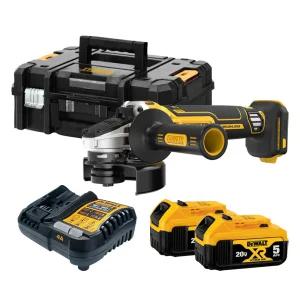 디월트 DCG4051P2T 충전 그라인더 20V 5.0Ah 배터리 2개 세트