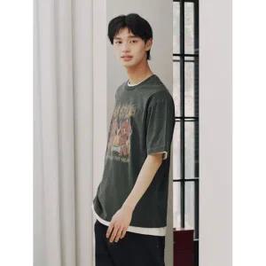 탑텐 TOPTEN 공용 콜라보 그래픽 반팔 티 핫 스터프_MSF3TS3002 MSF3TS3002 730154