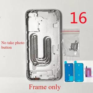 아이폰 호환 16용 중간 프레임 베젤 하우징 측면 버튼 섀시 수리 교체 부품