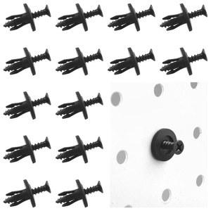 G CORE 페그보드 페그 후크 액세서리 삽입물 및 나사 장착이 가능한 40세트 페그 걸이 및 장착을 위한 다기능 페그보드 유틸리티 툴 행거 정리함 소형 사이즈