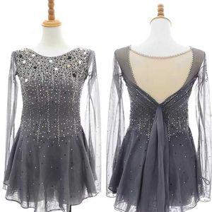 우아한 피겨드레스 갈라쇼 체조 무용치마 맞춤 대회 피겨복 피겨