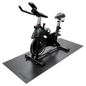 사이브스트랙스 러닝머신 매트, 고정식 스핀 바이크용 자전거 트레이너 자전거, 러닝머신, 타원형, 요가용 미끄럼 방지 운동 기구 매트 - 카펫이나 하드우드용 바닥 보호대