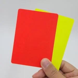 축구 심판 카드 수첩 레드카드 옐로우카드