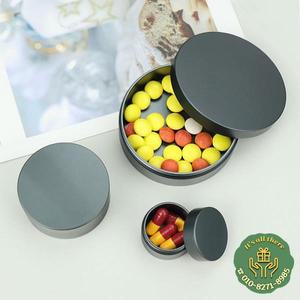 미니 방수 스테인리스 스틸 알약 캔 야외 EDC 생존 상자 컨테이너 캡슐 병 탱크 케이스