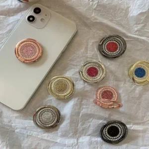 크리스탈 휴대폰 스마트폰 링홀더 원형그립 거치대