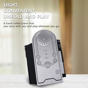 49 키 롤업 접이식 휴대용 피아노 키보드 어린이 여행 및 가정 연습에 이상적인 음악 학습 도구