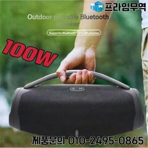 100W 고출력 블루투스 스피커 야외 휴대용 방수 RGB 컬러 라이트 무선 서브 우퍼 360 스테레오 서라운드 TW