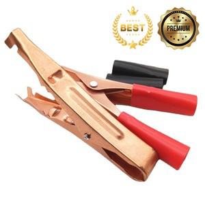 빨간색과 검은색 60A 96mm 구리 도금 악어 클립 인버터 초음파 키트 스프링 배터리 전원 B1