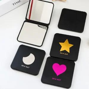 휴대용 사각 손거울 여행용 미니 거울