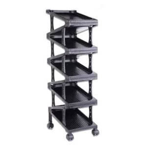 공간활용 9단 신발장 세로형 좁은 틈새 운동화 슈즈 렉 사선 무빙 현관 수납 선반