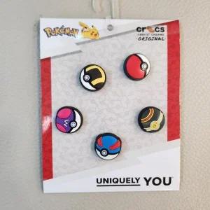 [크록스] HC03 jibbitz 포켓몬스터볼 5팩 poke ball 5pack 파츠 참 세트 몬스터볼 10015 (S35772073)